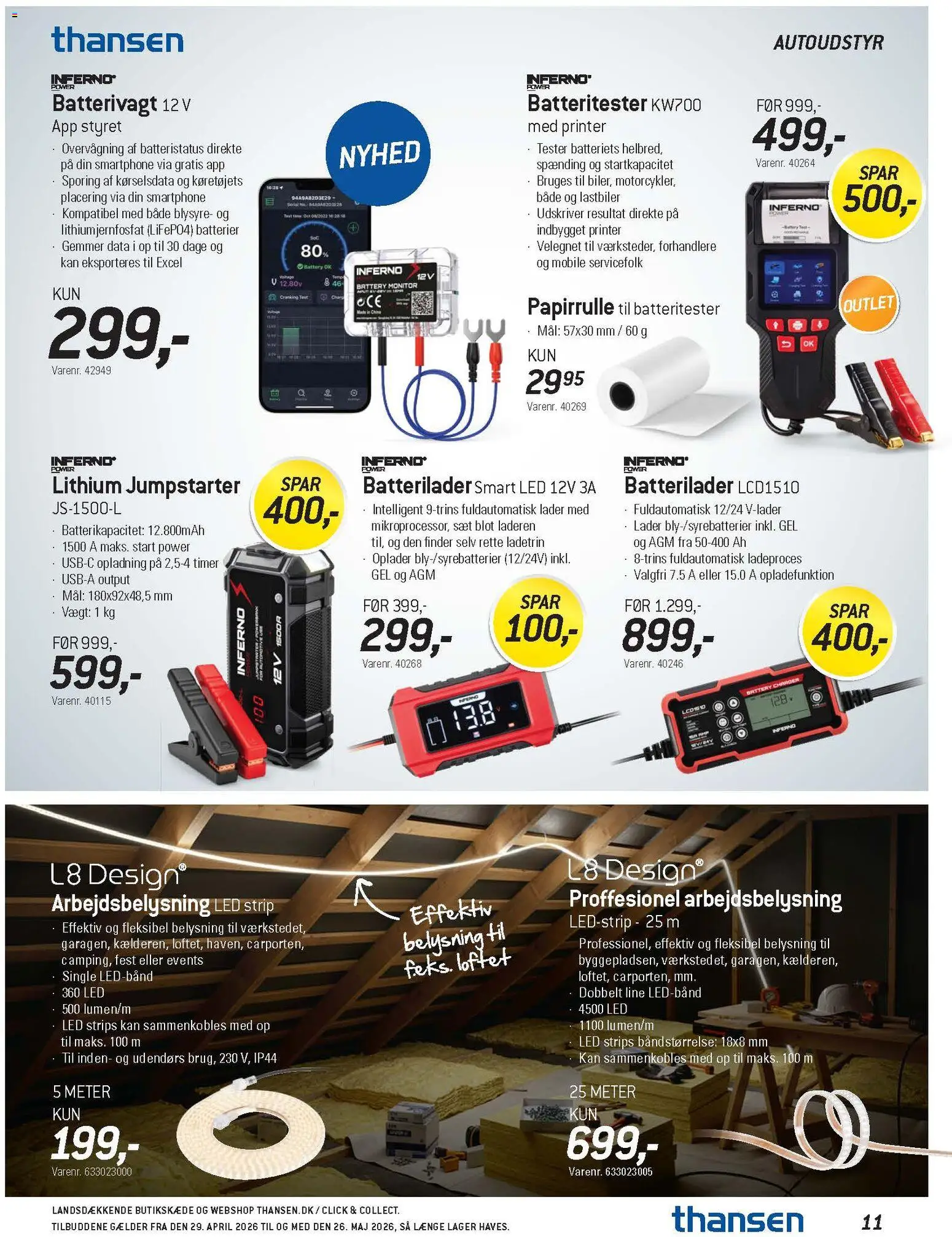 Thansen tilbudsavis – gyldig fra 29.04.2026 | Side: 25 | Produkter: Batterier, Smartphone, Printer