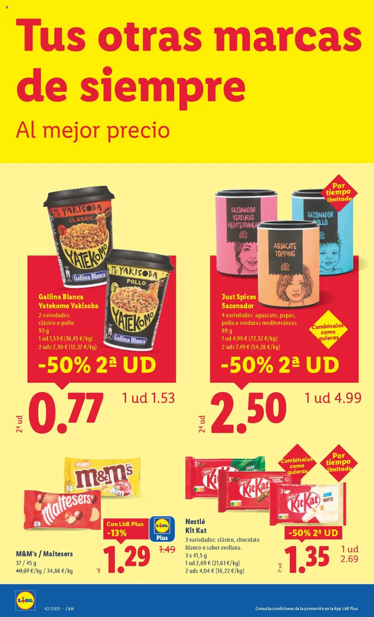 Lidl - Canarias │ válido desde el 13.10.2025 | Página: 36 | Productos: Chocolate, Sazonador