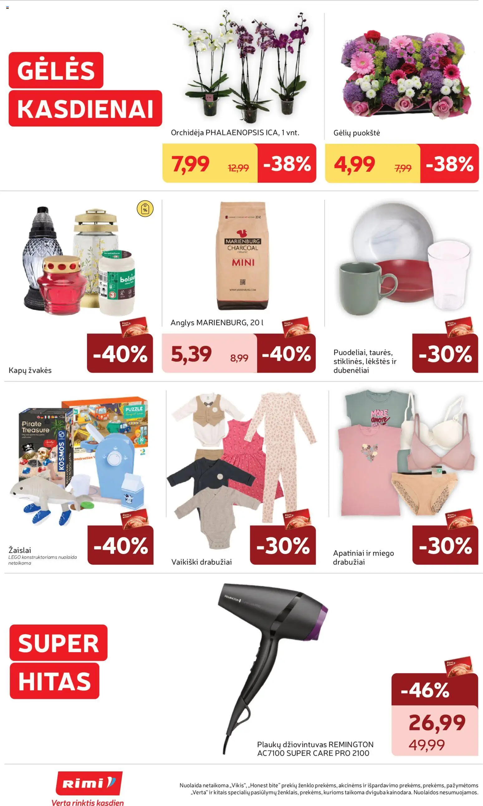 Rimi akcijos nuo 28.04.2026 | Puslapis: 34 | Prekių: Drabužiai