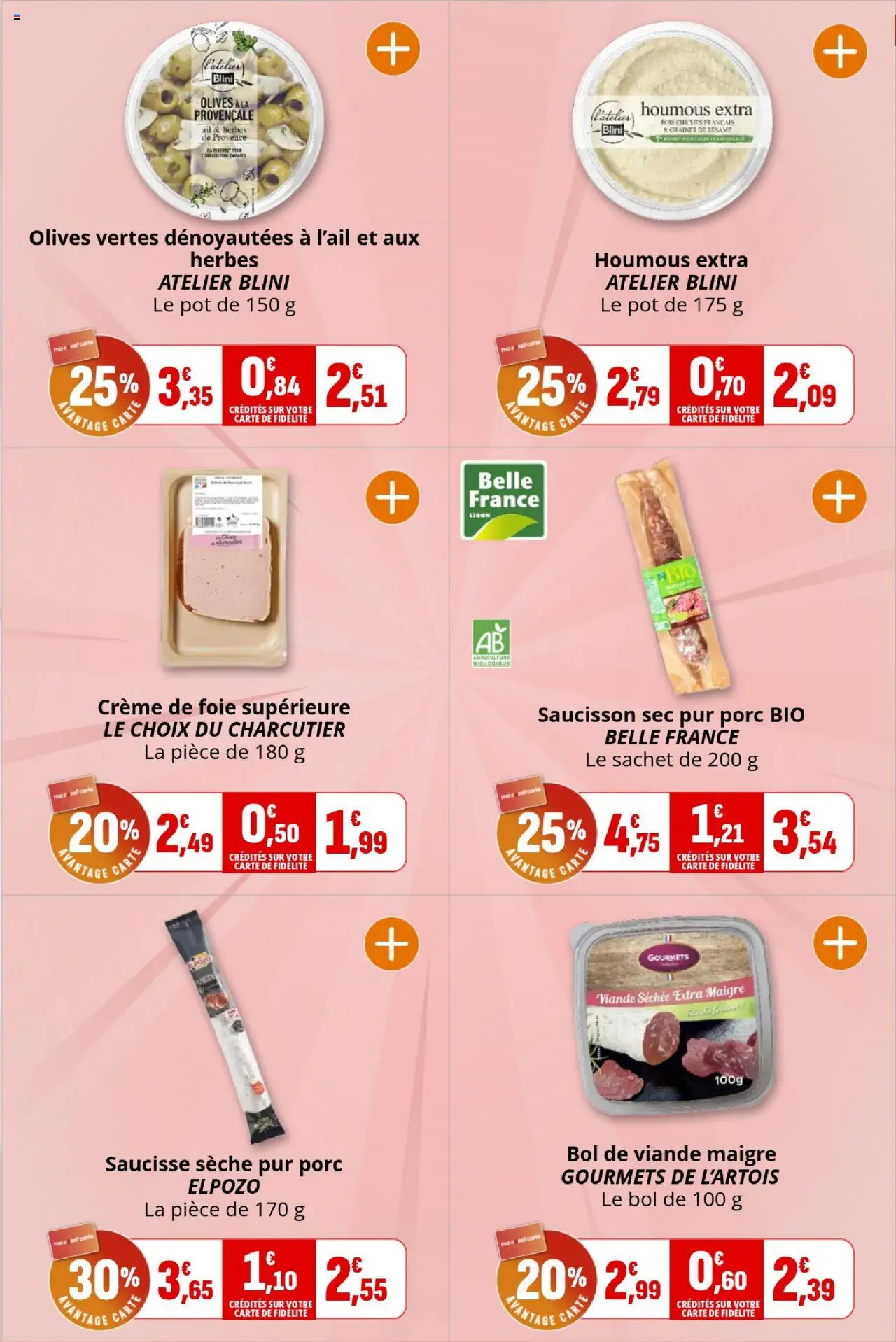 {H1} | Page: 6 | Produits: Saucisson, Ail, Bol, Viande