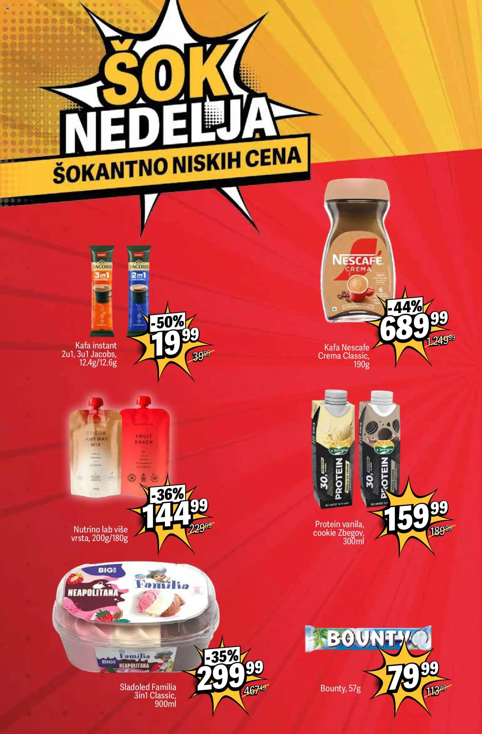 Maxi katalog - važi od 13.04.2026 | Strana: 6 | Proizvode: Protein, Sladoled, Kafa, Nescafé