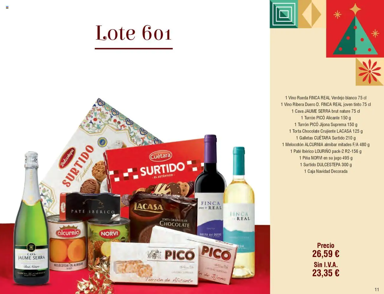 Froiz Catálogo Lotes y Cestas │ válido desde el 16.10.2025 | Página: 11 | Productos: Paté, Piña, Galletas, Caja