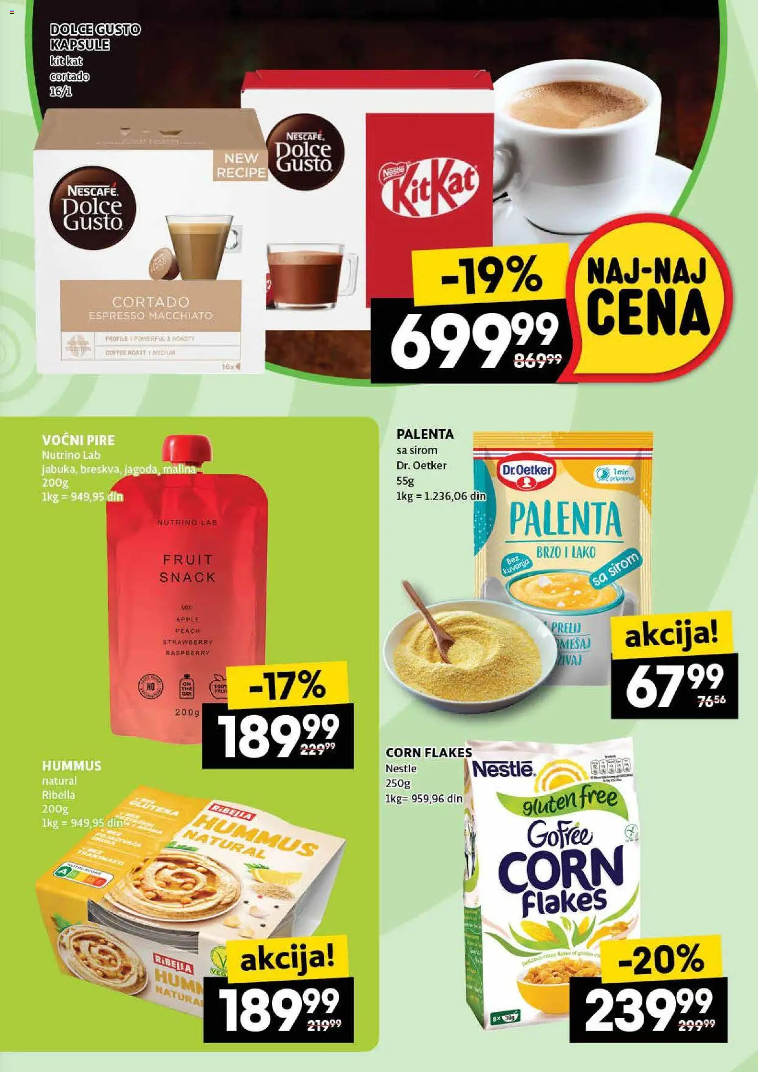 Roda katalog - važi od 30.10.2025 | Strana: 19 | Proizvode: Dolce Gusto, Dr. Oetker, Hummus, Nescafé