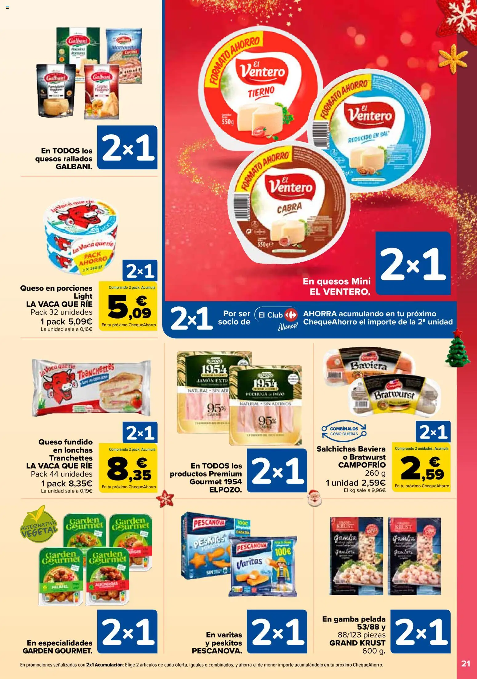 Carrefour folleto │ válido desde el 12.12.2025 | Página: 23 | Productos: Γραβάτα, Queso, Jamón, Gamba