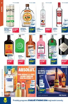Makro leták - Gastronomie od 10.09.2025 | Strana: 20 | Produkty: Vodka, Metaxa, Republica, Granini