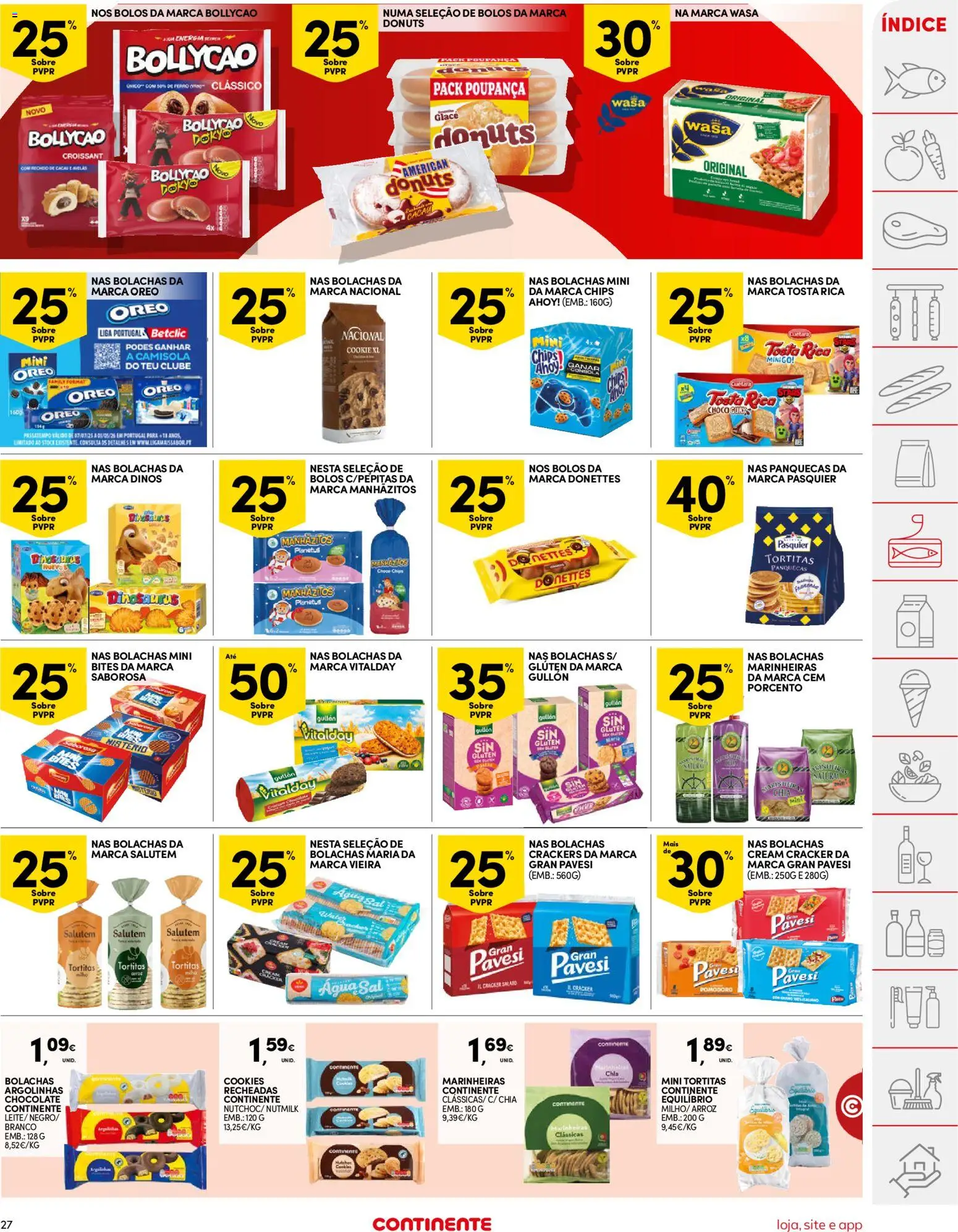 Continente folheto │ válido de 13.01.2026 | Página: 27 | Produtos: Tosta rica bolachas, Avelãs, Bolachas, Camisola