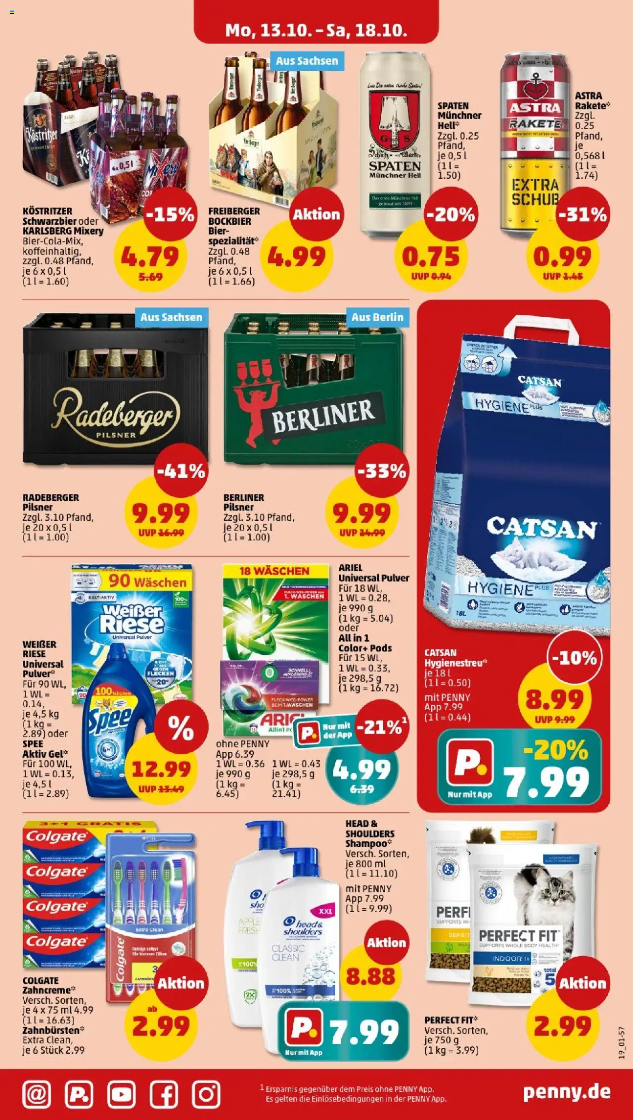 Penny - Berlin – gültig ab 13.10.2025 | Seite: 23 | Produkte: Berliner, Bier, Astra, Spee