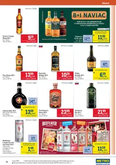 Metro leták platný od 22.04.2026 | Strana: 33 | Produkty: Gin, Brandy, Whisky, Alkohol