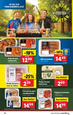 Catalog Lidl – valabil de la 14.07.2025 | Pagină: 78 | Produse: Keçeli kalem, Cereale, Legume, Cârnați