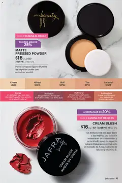 Vista previa JAFRA folleto válido desde el 01.10.2025 | Página: 41 | Productos: Polvo, Rubor, Polvo compacto, Crema