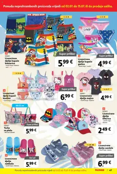 Plodine katalog | vrijedi od 02.07.2025 | Stranica: 47 | Proizvodi: Natikače, Bokserice, Sandale, Torba