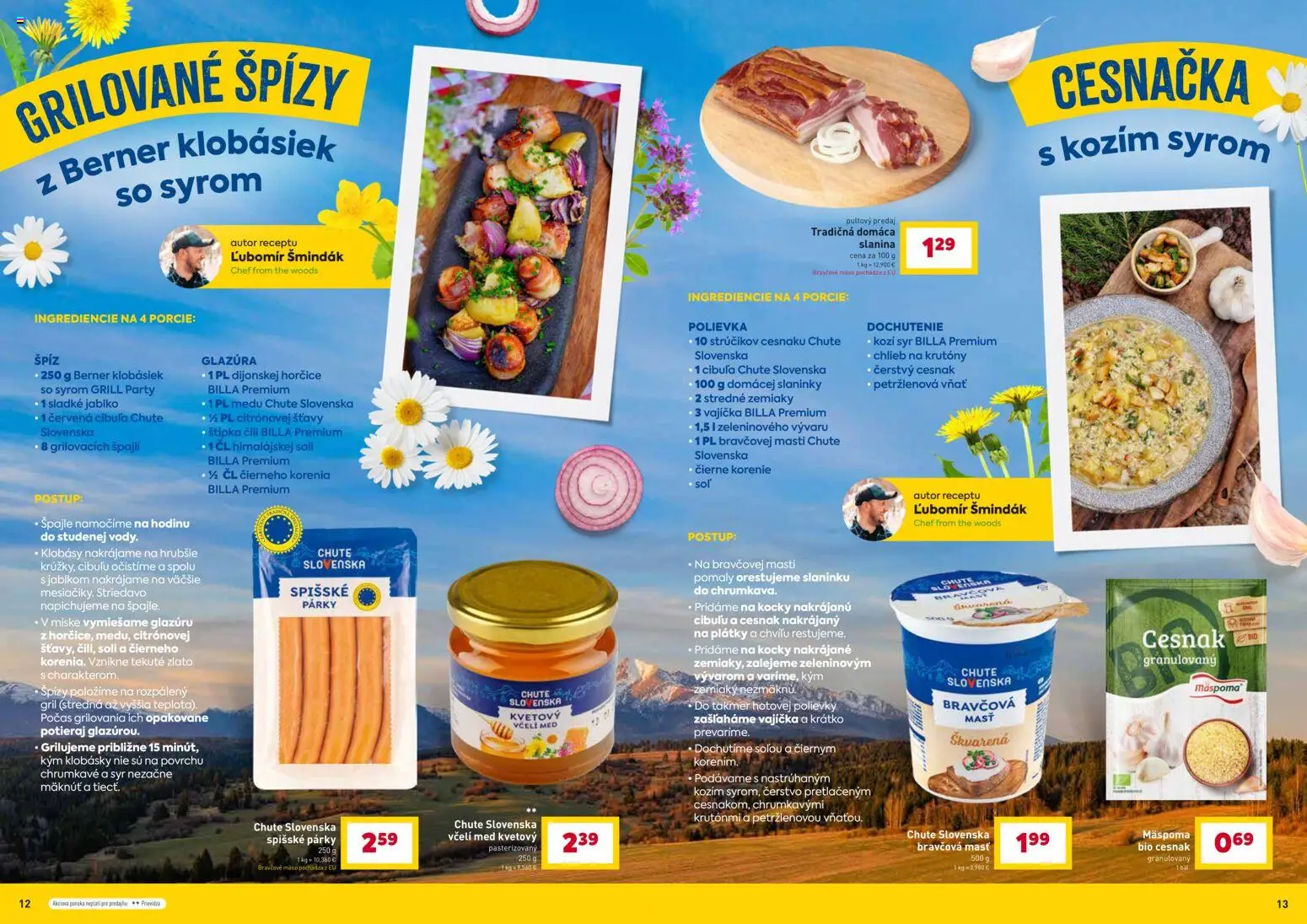 Nové Billa akcie – leták je platný od 25.02.2026 | Strana: 7 | Produkty: Gril, Syr, Korenie, Cibuľa