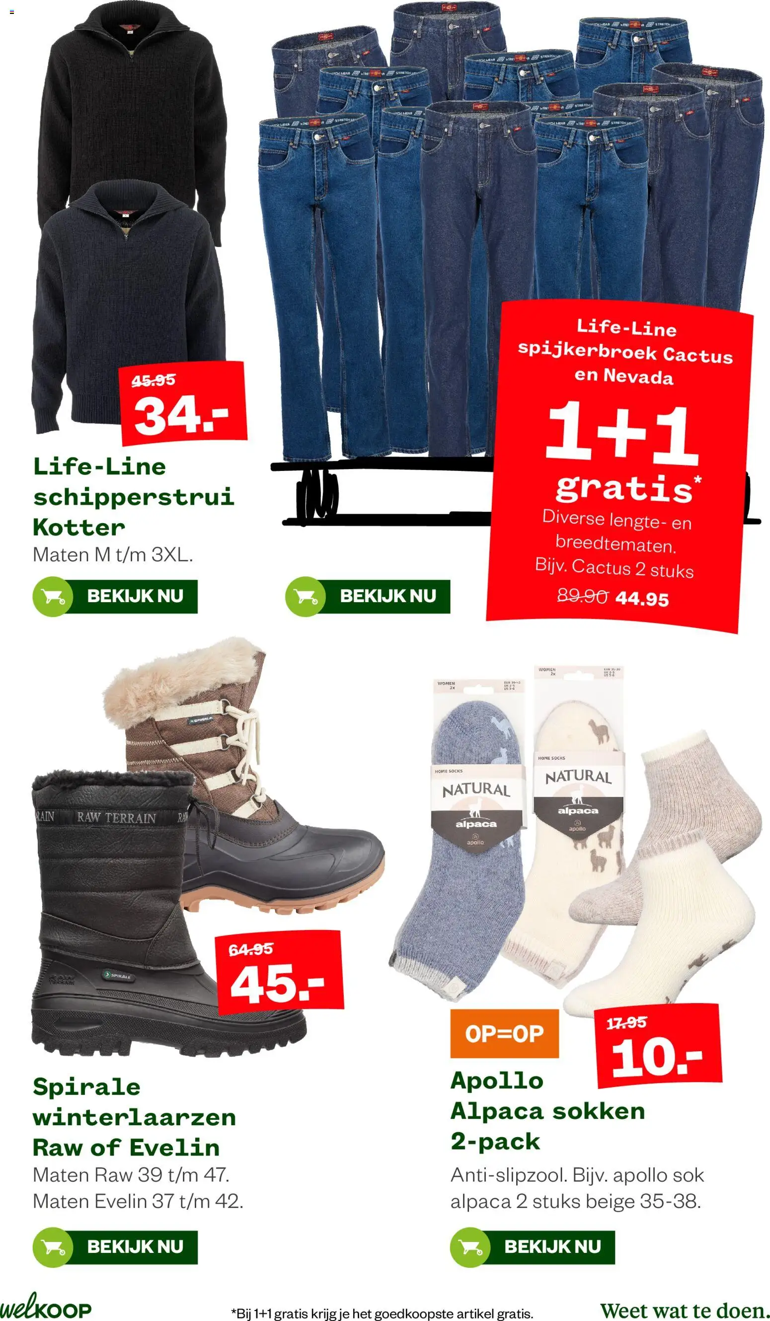 {H1} | Pagina: 20 | Producten: Sokken, Spijkerbroek