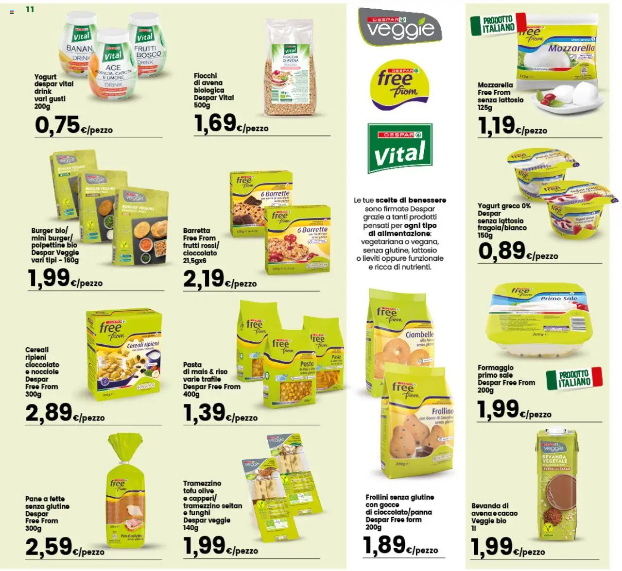 Volantino Interspar del 15.09.2025 | Pagina: 11 | Prodotti: Yogurt, Sale, Funghi, Frollini