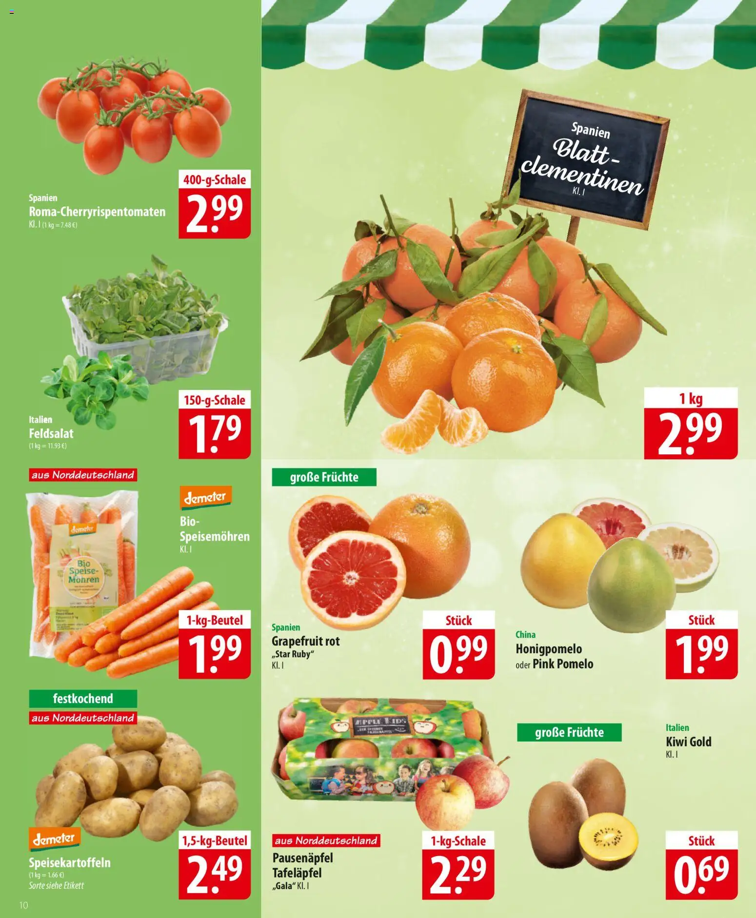Famila Prospekt 	 – gültig ab 05.01.2026 | Seite: 10 | Produkte: Apple, Mohren, Grapefruit, Kiwi
