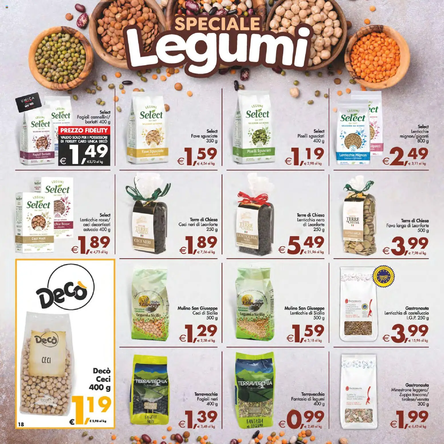Volantino Decò del 23.01.2026 | Pagina: 21 | Prodotti: Legumi, Cereali, Fagioli, Piselli