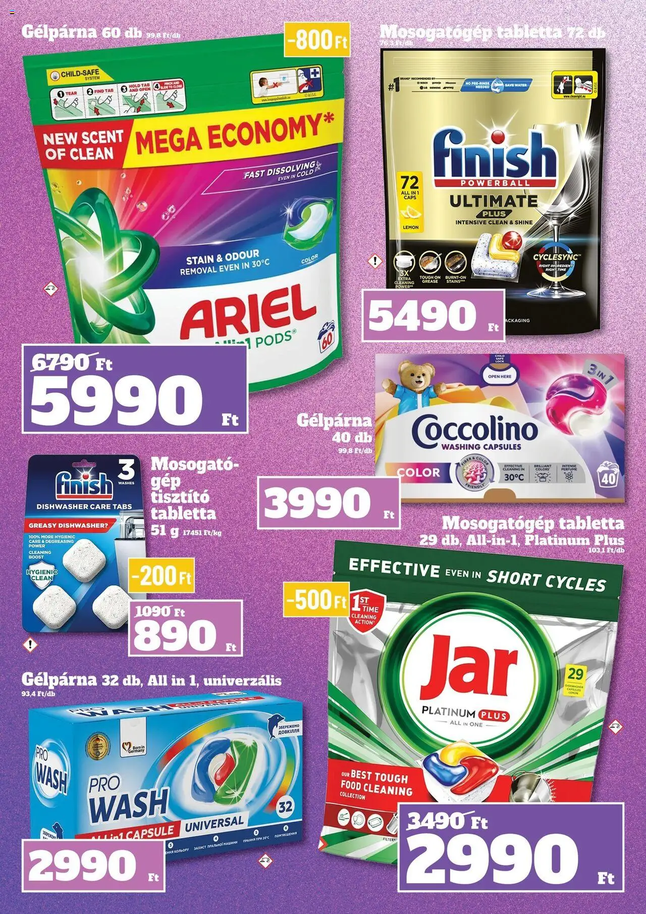 Family Diszkont akciós ujság - amely érvényes a következő dátumtól: 02.10.2025 | Oldal: 23 | Termékek: Ariel, Coccolino, Mosogatógép, Mosogatógép tabletta