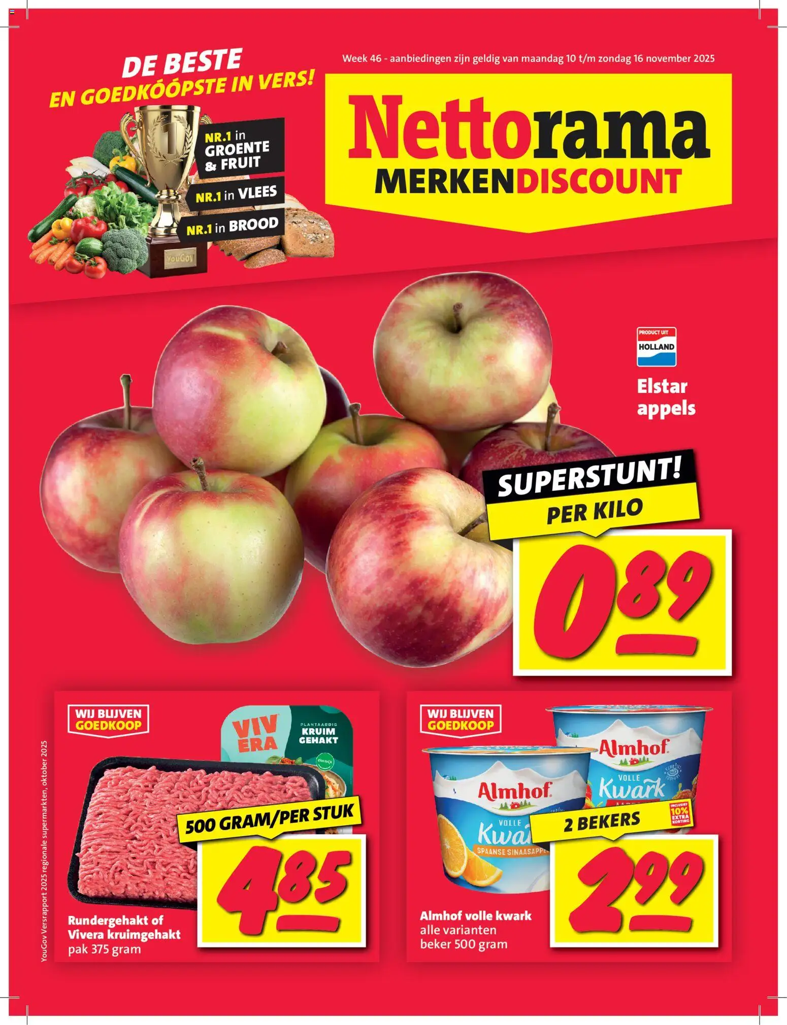 {H1} | Pagina: 1 | Producten: Brood, Appels, Beker, Gehakt