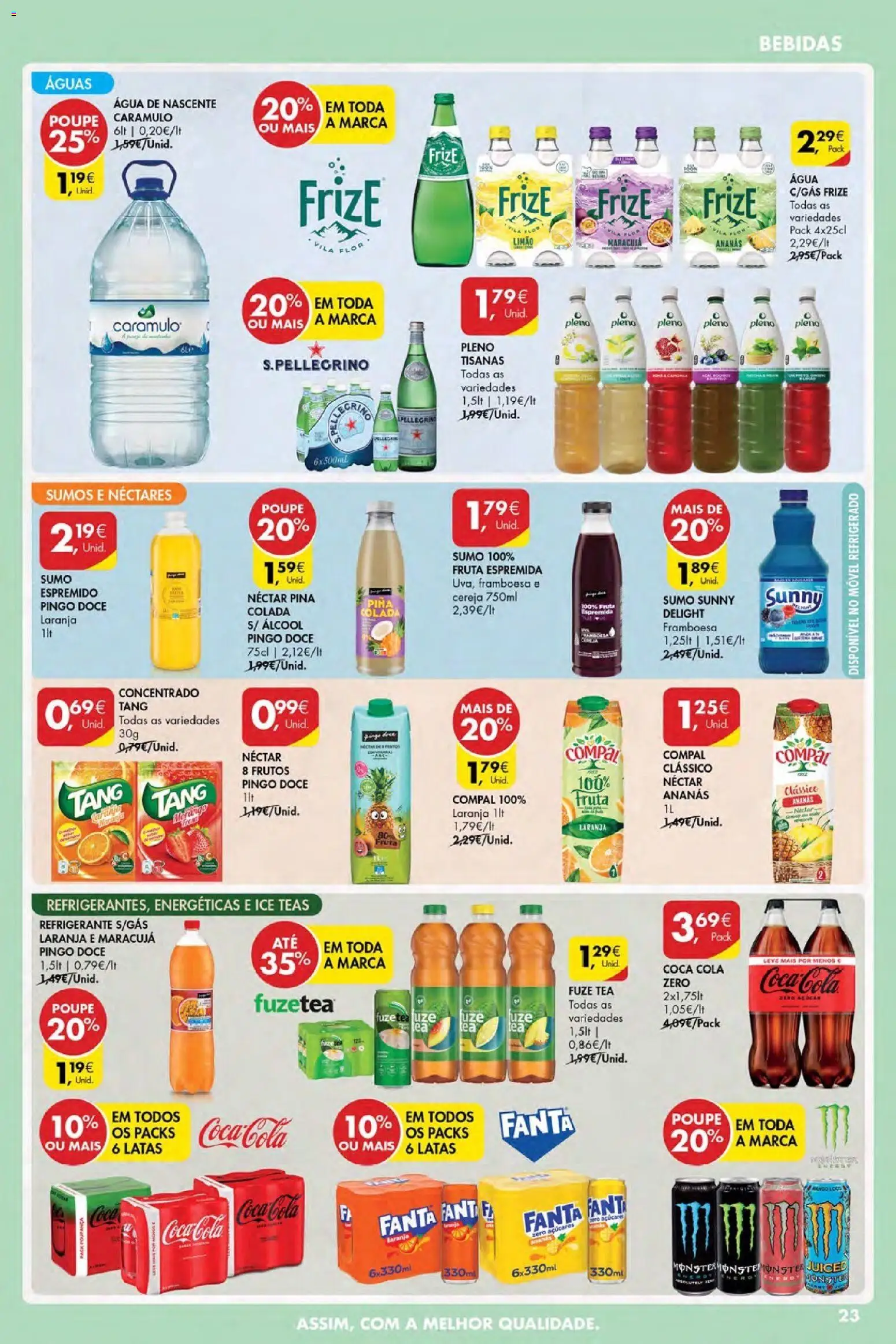 Pingo Doce Poupe Esta Semana Açores │ válido de 20.11.2025 | Página: 23 | Produtos: Agua, Refrigerante, Açúcar, Soda