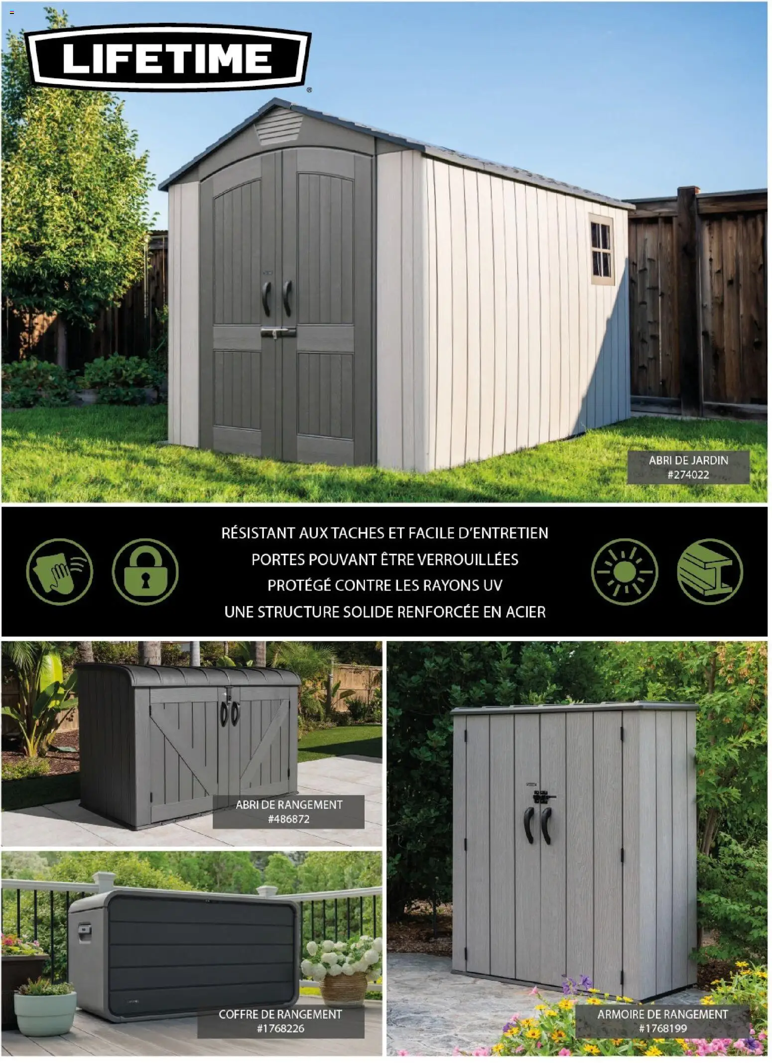 {H1} | Page: 34 | Produits: Armoire, Portes, Coffre de rangement, Abri de jardin