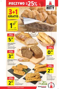 Intermarche Gazetka od 18.09.2025 | Strona: 23 | Produkty: Pieczywo, Chleb Słonecznikowy, Bułka, Chleb