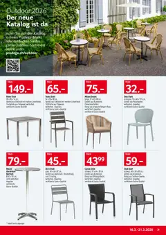 Prodega aktionen ab 16.03.2026 gültig | Seite: 39 | Produkte: Tisch, Bartisch, Sessel, Stuhl