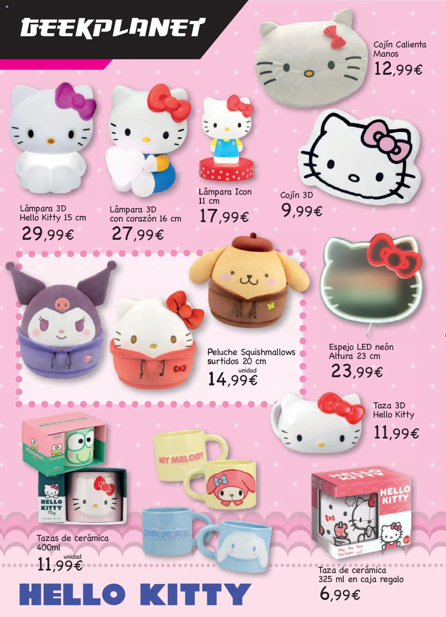 Toy Planet Catálogo de Geek Fan │ válido desde el 04.12.2025 | Página: 24 | Productos: Cojín, Caja, Espejo, Lámpara