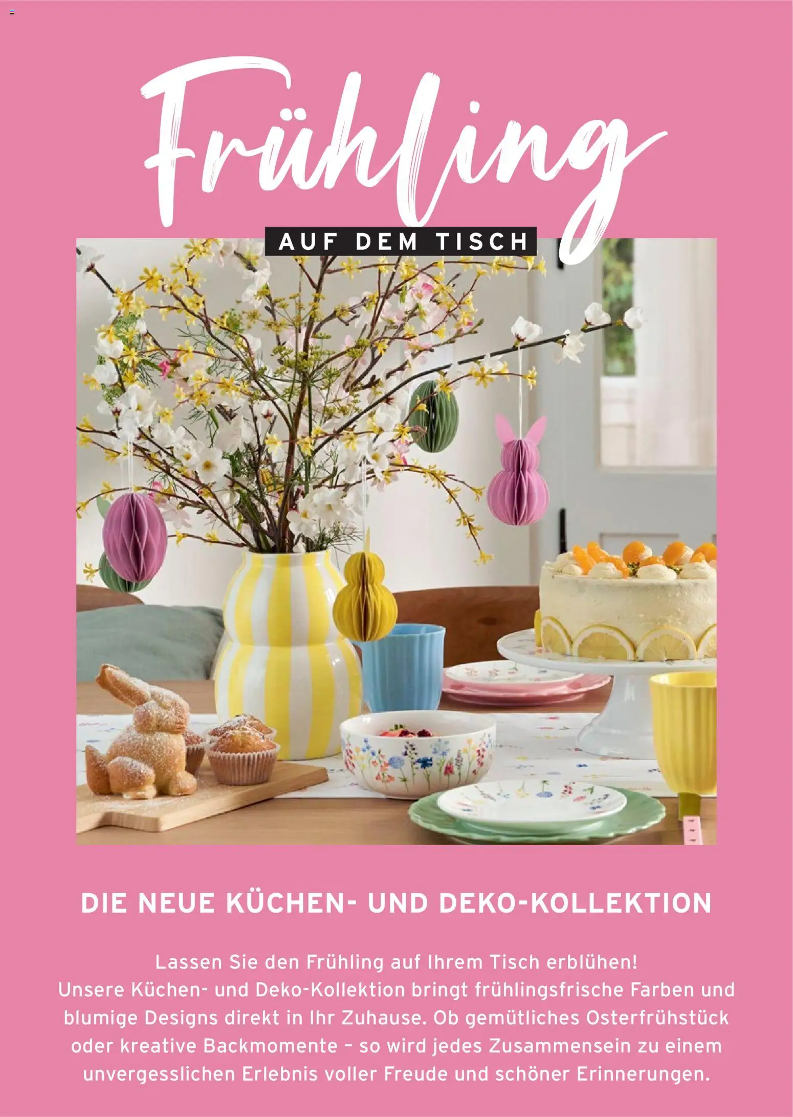 Tchibo Prospekt Frühling auf dem Tisch – gültig ab 04.03.2026 | Seite: 2 | Produkte: Tisch, Kuchen