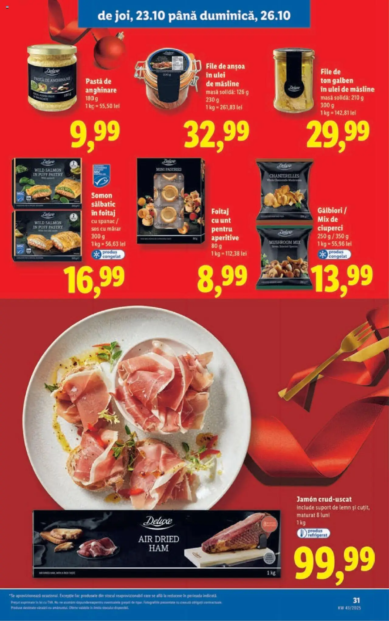 Noul catalog Lidl – valabil de la 20.10.2025 | Pagină: 31 | Produse: Mărar, Măsline, Ulei, Sos