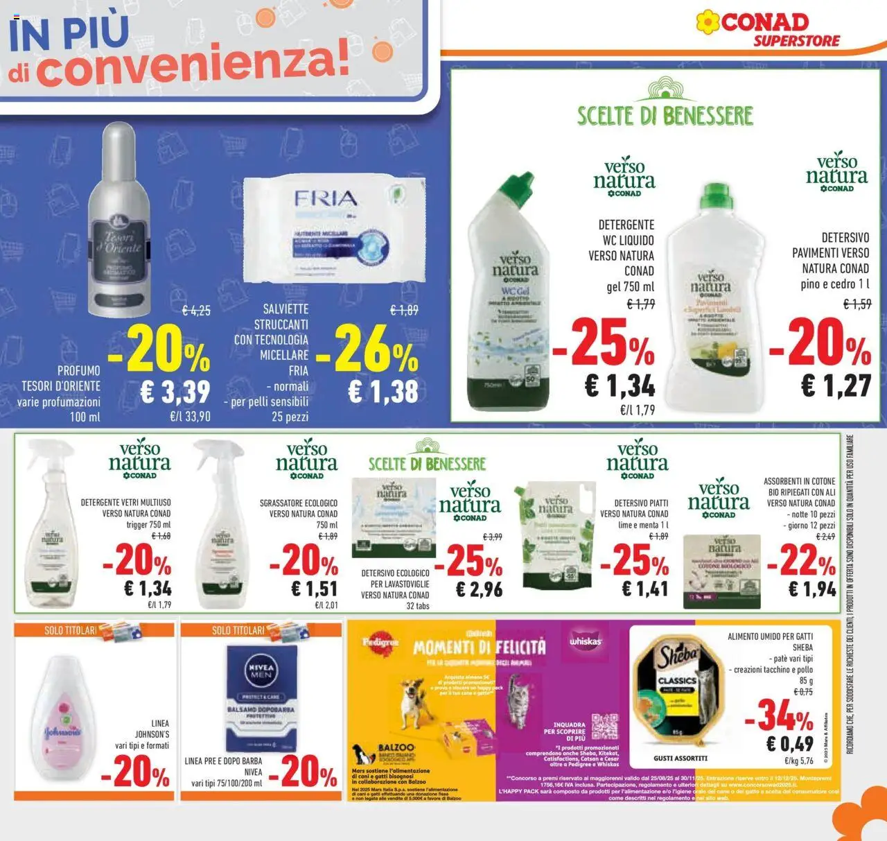Volantino Conad del 08.10.2025 | Pagina: 39 | Prodotti: Dopobarba, Detergente, Tacchino, WC