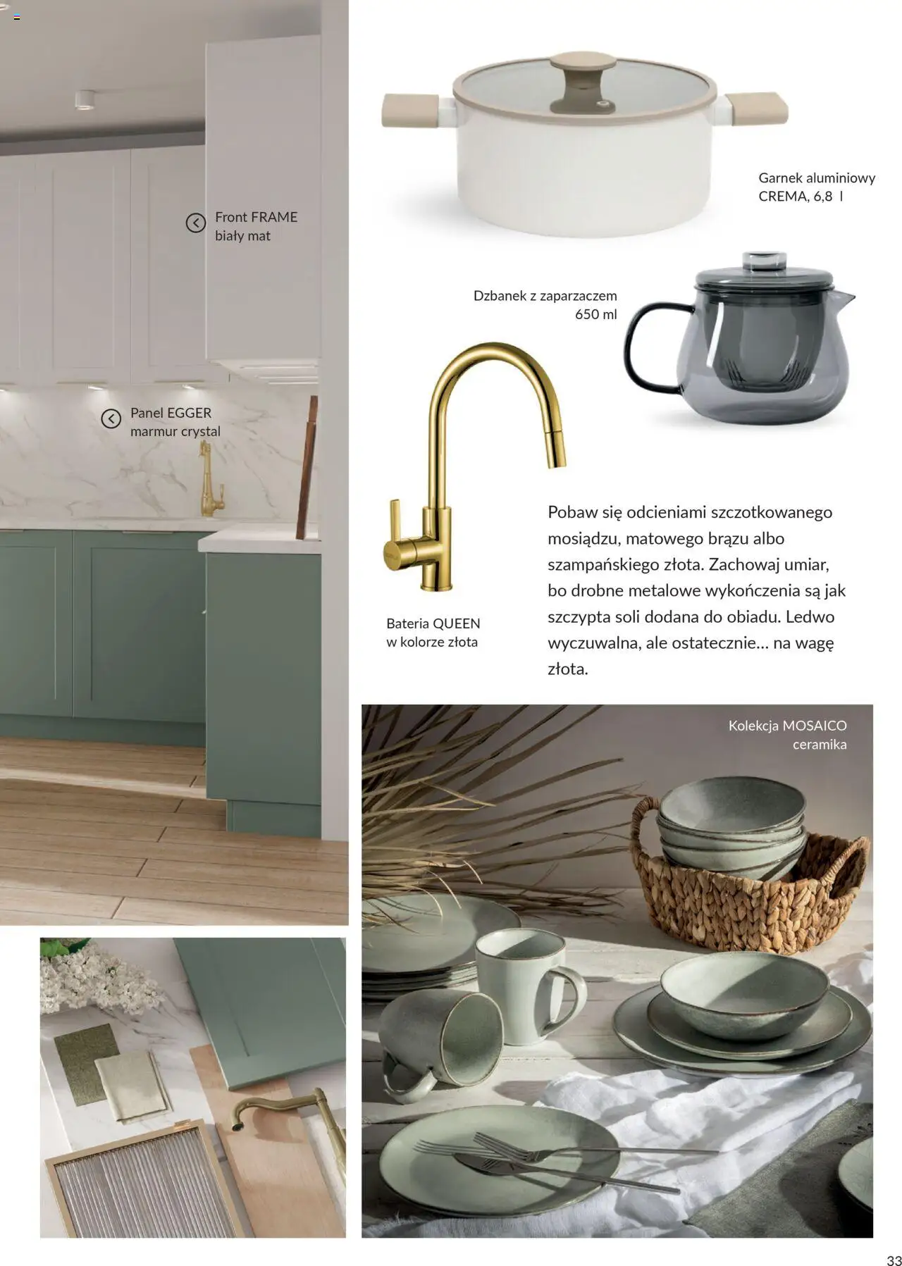 Salony Agata Gazetka - Trendbook od 21.03.2025 | Strona: 33 | Produkty: Dzbanek, Garnek, Bateria