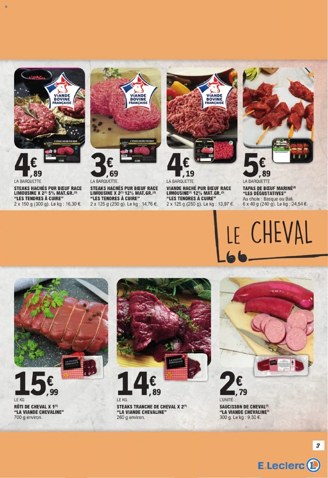  | Page: 3 | Produits: Saucisson, Viande, Viande bovine