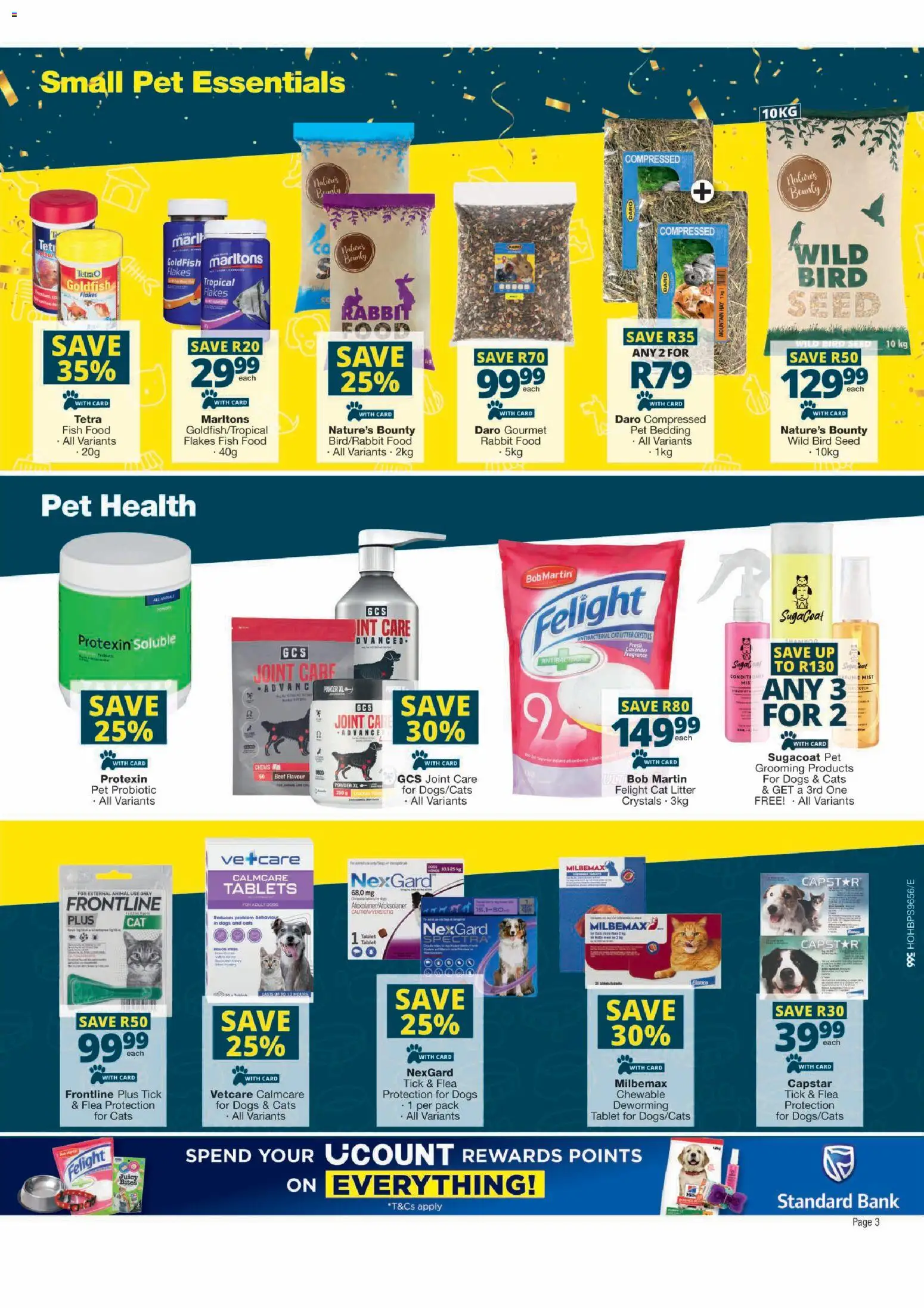 New Checkers catalogue – valid from 26.03.2026 | Page: 3 | Products: Queso de vaca, Brandy, Fish, Cat litter