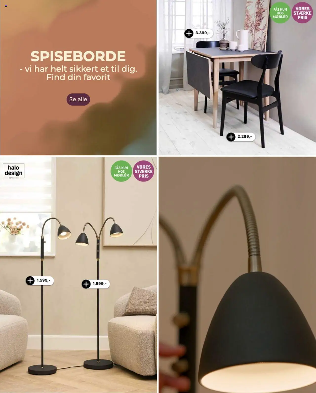 Møblér tilbudsavis – gyldig fra 25.09.2025 | Side: 24 | Produkter: Spiseborde
