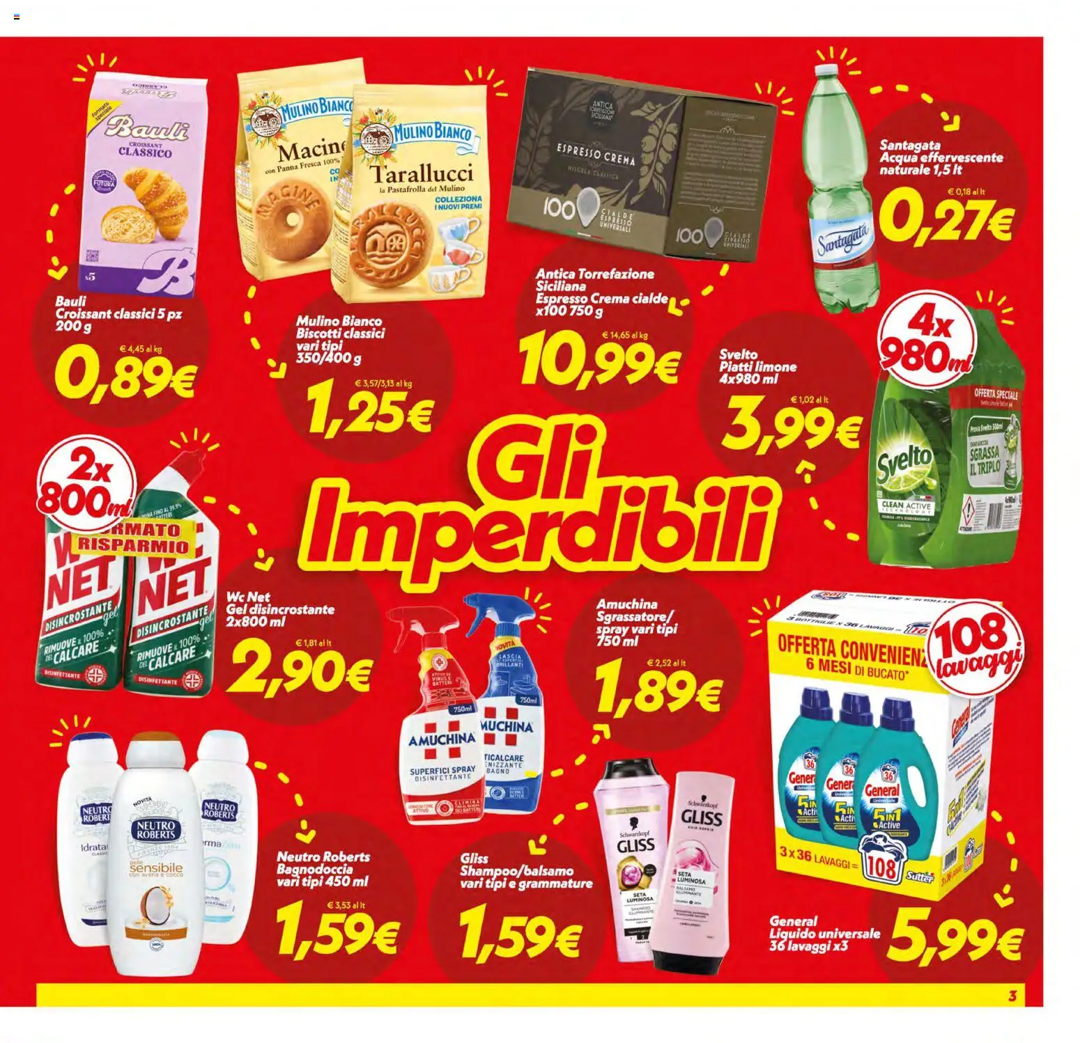 Volantino SuperConveniente del 17.03.2026 | Pagina: 3 | Prodotti: Crema, Limone, Croissant, Bagno
