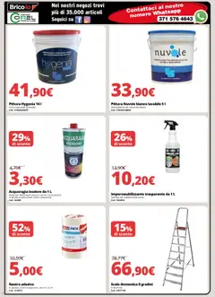 Anteprima del volantino Brico io Villacidro catalogo valido a partire dal 16.10.2025 | Pagina: 6 | Prodotti: Pittura, Nastro adesivo, Scala, Alluminio