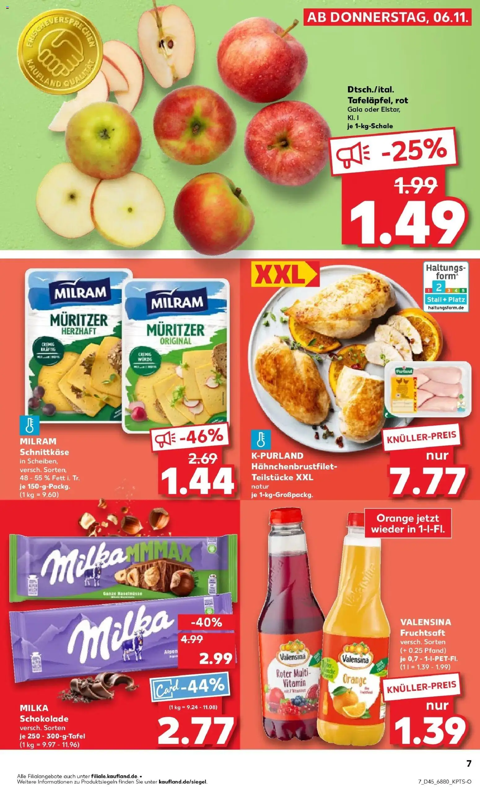 Kaufland prospekt Dillingen	 – gültig ab 10.11.2025 | Seite: 7 | Produkte: Schokolade, Milka schokolade, Milka, Fruchtsaft