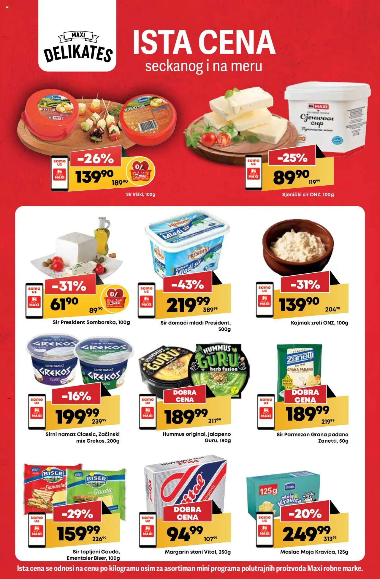 Mega Maxi katalog - važi od 12.06.2025 | Strana: 13 | Proizvode: Maslac, Ementaler, Sjenički sir, Kajmak
