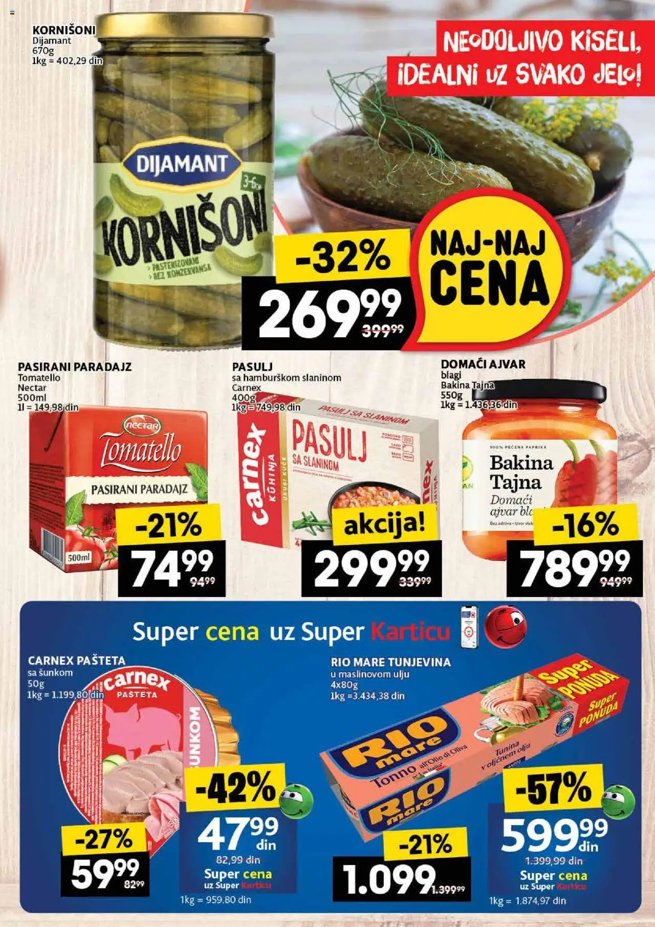 Roda katalog - važi od 14.08.2025 | Strana: 33 | Proizvode: Kuhinja, Paprika, Kornišoni, Rio mare