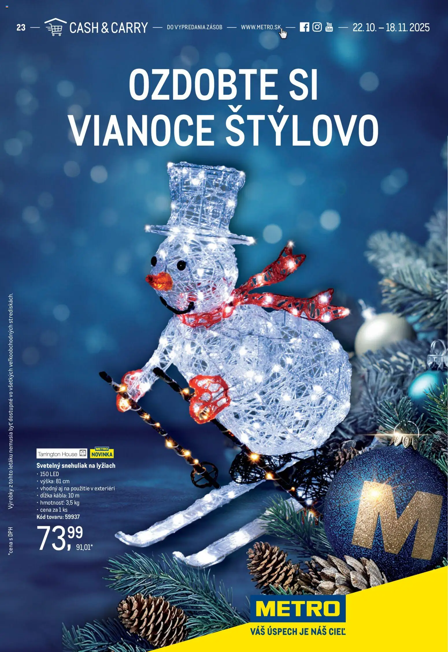 Nové Metro akcie – leták je platný od 22.10.2025 | Strana: 1 | Produkty: Led
