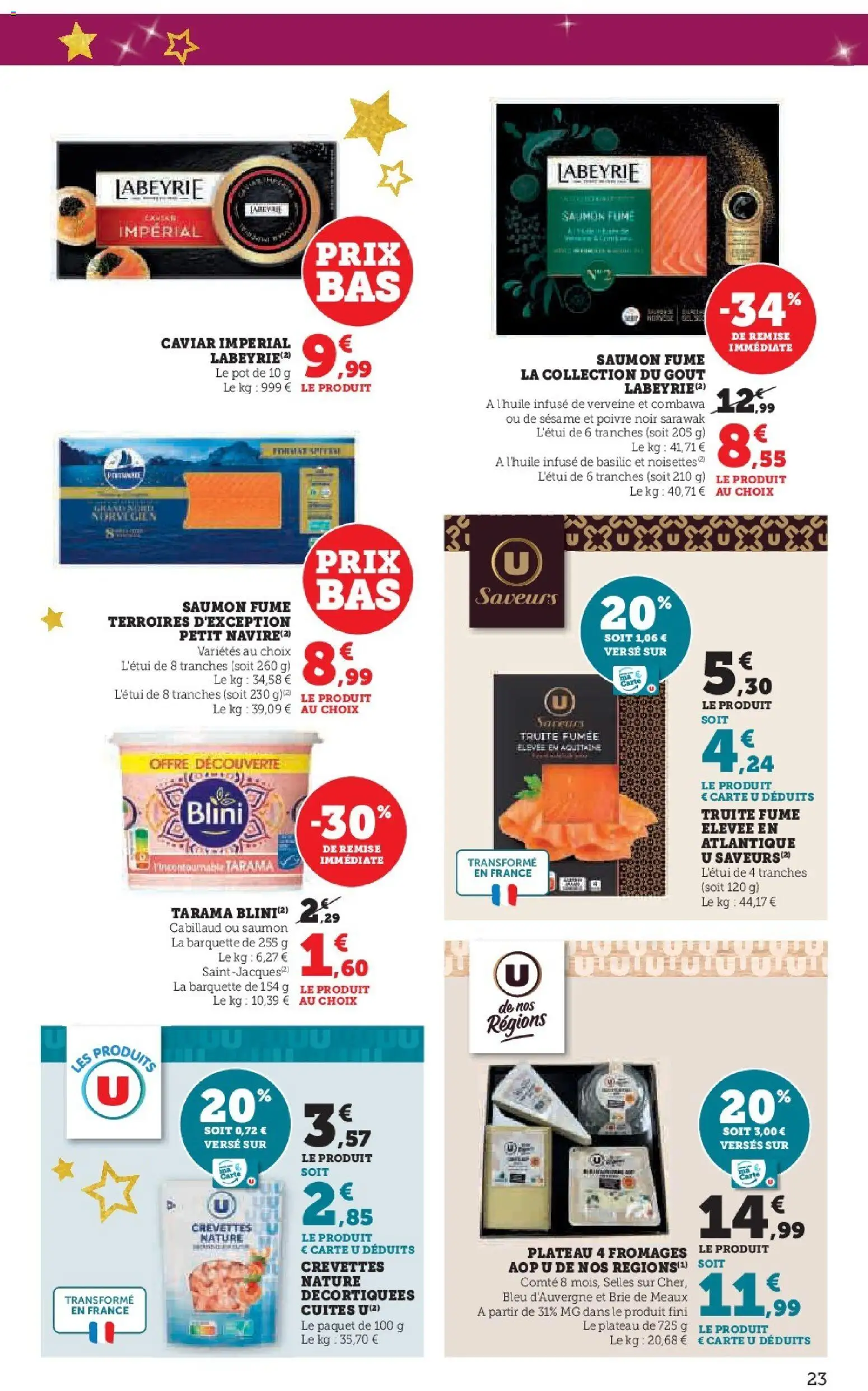 {H1} | Page: 23 | Produits: Noisettes, Saumon fumé, Poivre, Tarama