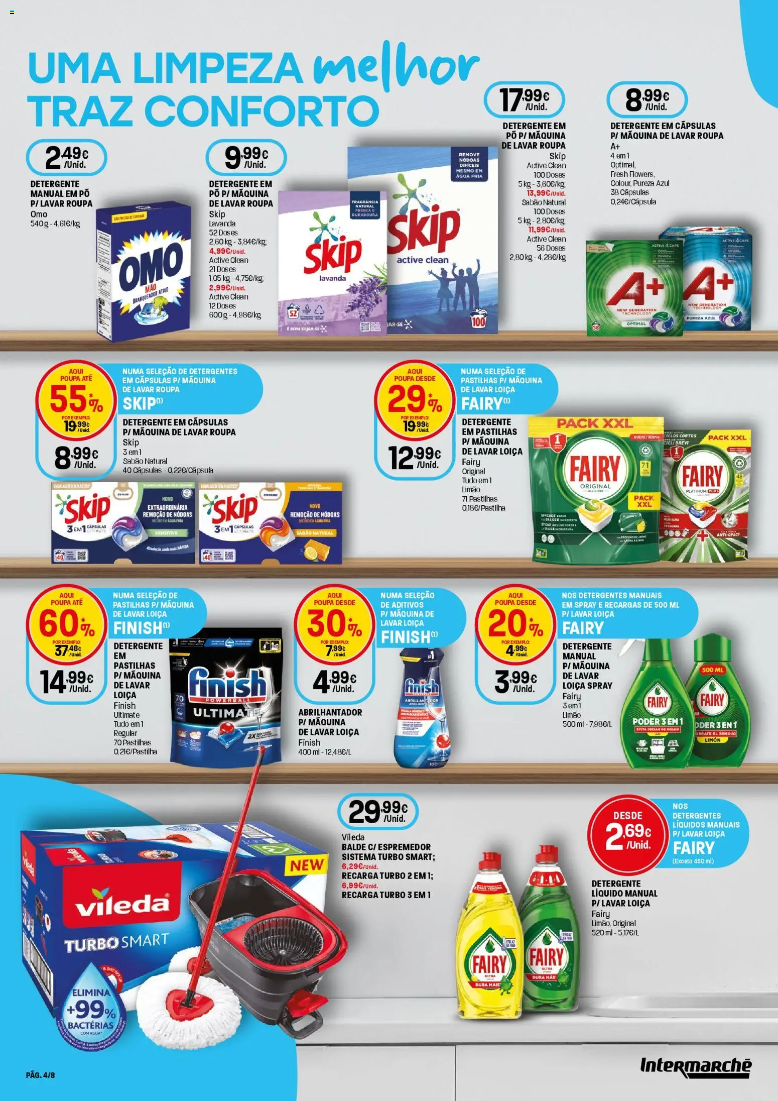 Intermarché Folheto Contact │ válido de 05.03.2026 | Página: 4 | Produtos: Agua, Balde, Espremedor, Detergente