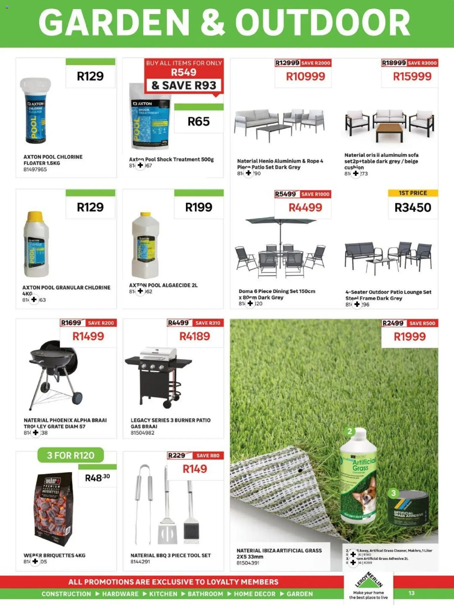 New Leroy Merlin catalogue – valid from 03.04.2026 | Page: 13 | Products: Cushion, Frame, Sofa, Adhesive