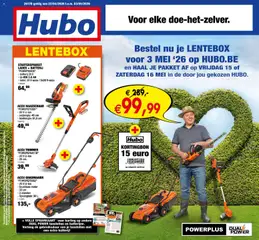 Hubo folder - Voorbeeld van een folder van Hubo, geldig van 22.04.2026
