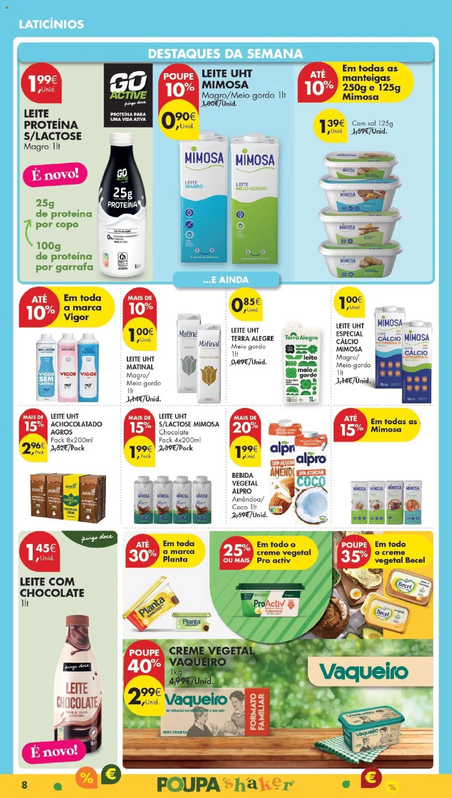 Pingo Doce Poupe Esta Semana Madeira │ válido de 24.02.2026 | Página: 8 | Produtos: Sal, Leite, Vitamina d, Creme