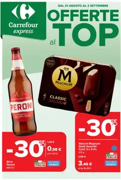 Anteprima del volantino Carrefour Express catalogo valido a partire dal 21.08.2025