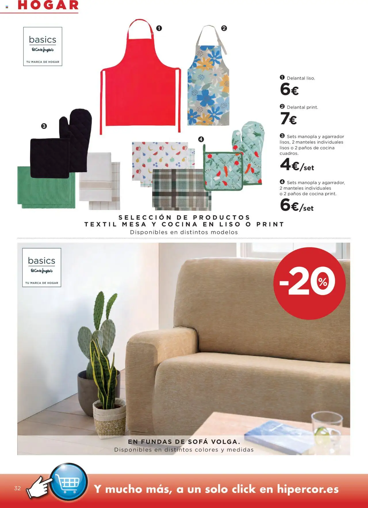 Hipercor catálogo │ válido desde el 11.09.2025 | Página: 37 | Productos: Cocina, Sofá, Mesa