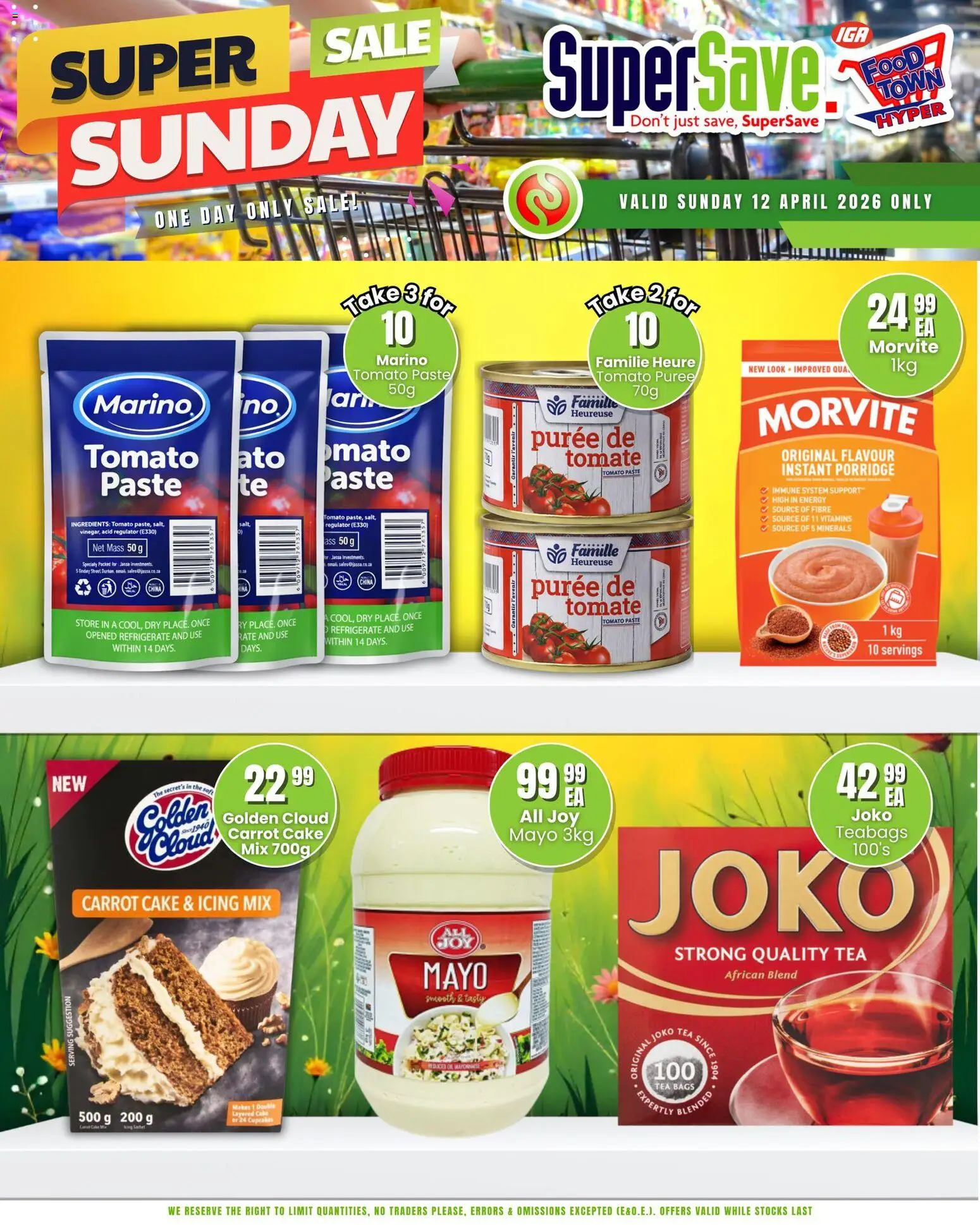 New Super Save catalogue – valid from 12.04.2026 | Page: 4 | Products: Coke, Vitamins, Tea, Salt