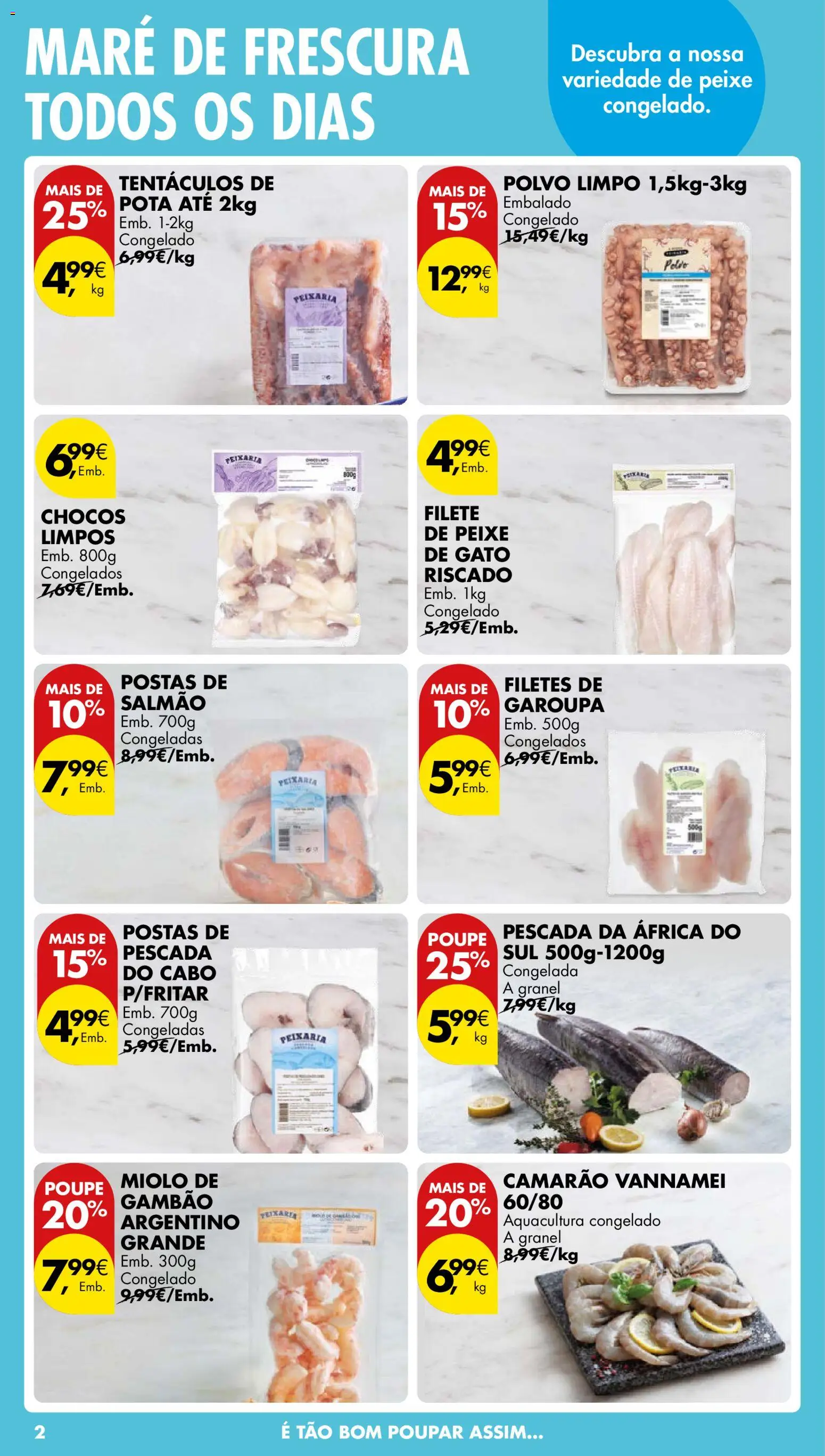 Pingo Doce folheto │ válido de 03.01.2026 | Página: 2 | Produtos: Pescada, Polvo, Pescada do cabo, Salmão