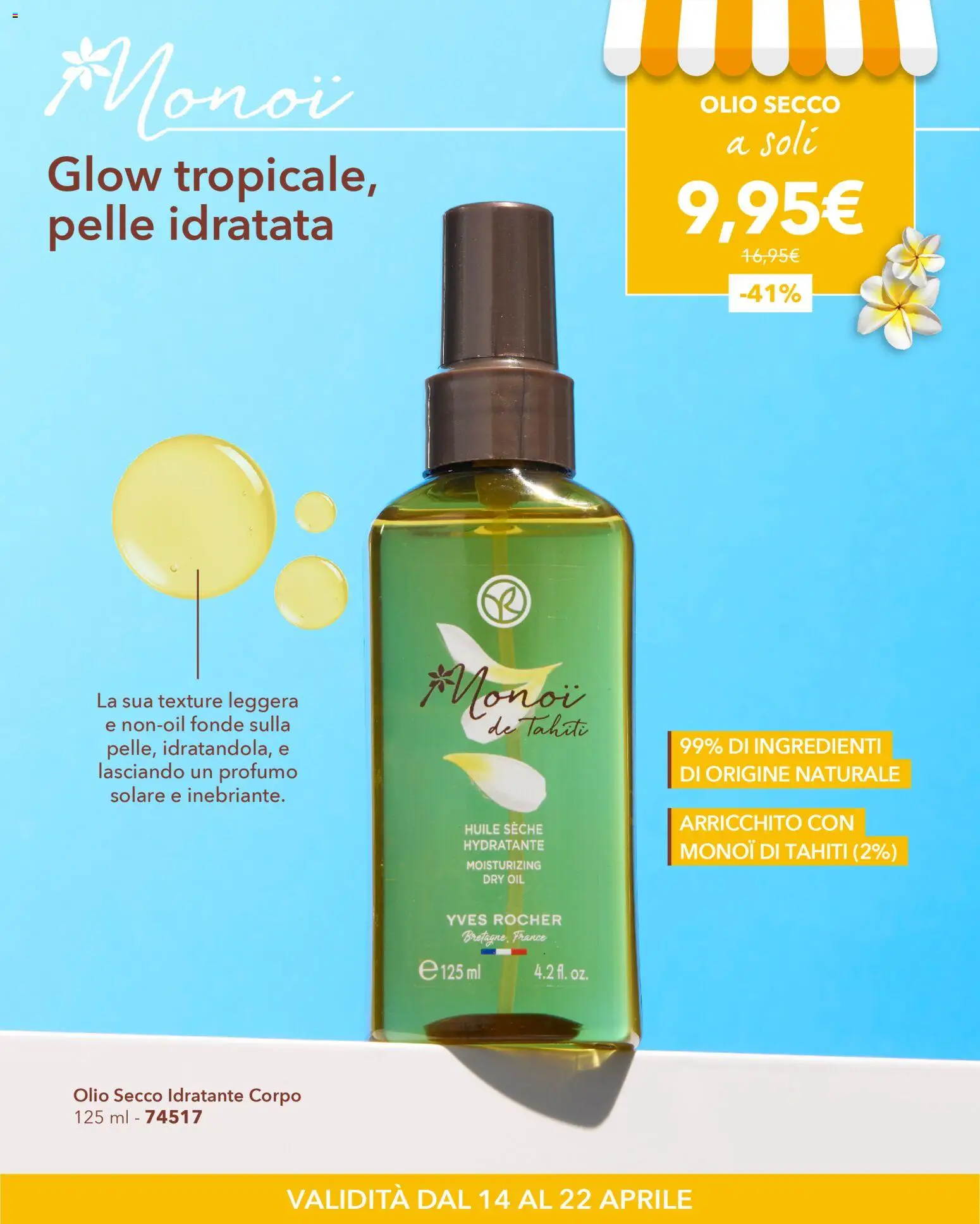 Volantino Yves Rocher del 14.04.2026 | Pagina: 5 | Prodotti: Olio, Profumo